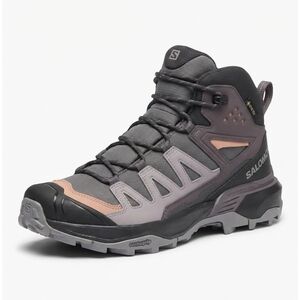 NEW SALOMON women's x ultra 360 mid cswp waterproof hiking shoes in plum kitten/